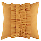 Orange Ruffle Throw Pillow