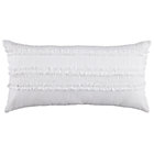 White Ruffle Throw Pillow