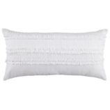 White Ruffle Throw Pillow