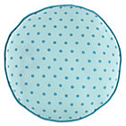 Teal Polka Dot Floor Cushion