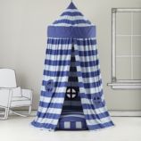 Home Sweet Play Home Canopy (Blue Stripe)