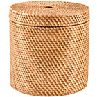 Honey Rattan Round Floor Basket
