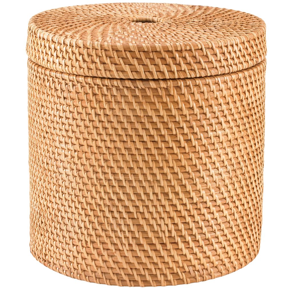 Rattan Round Floor Basket (Honey)