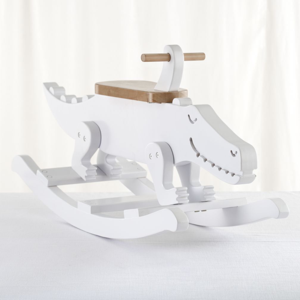 Crocodile Rocks Wooden Rocker