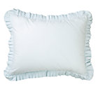 Blue Ruffle Sham