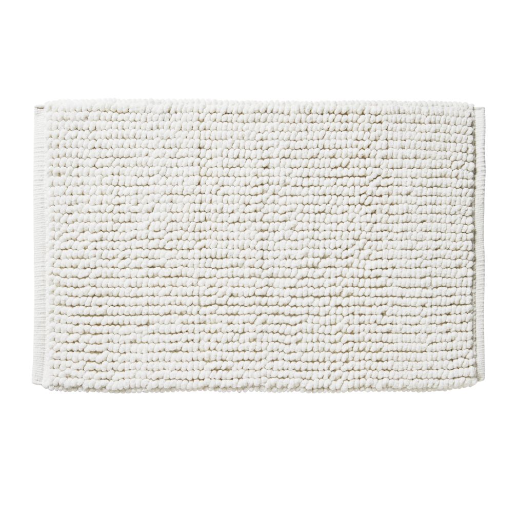 Rub-A-Dub Chenille Nub Bath Mat (White)