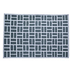 4 x 6' Grey Brick Dhurrie Rug