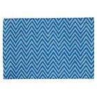 4 x 6' Blue Zig Zag Rug