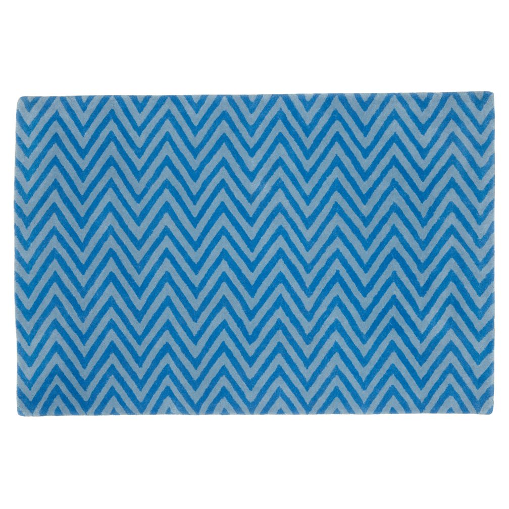Zig Zag Rug (Blue)