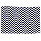 4 x 6' Dk. Blue Chevron Rug