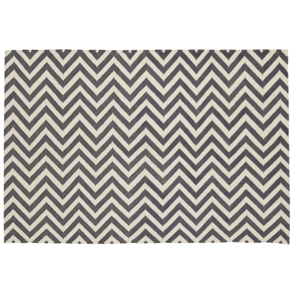 Chevron and On Rug (Grey)
