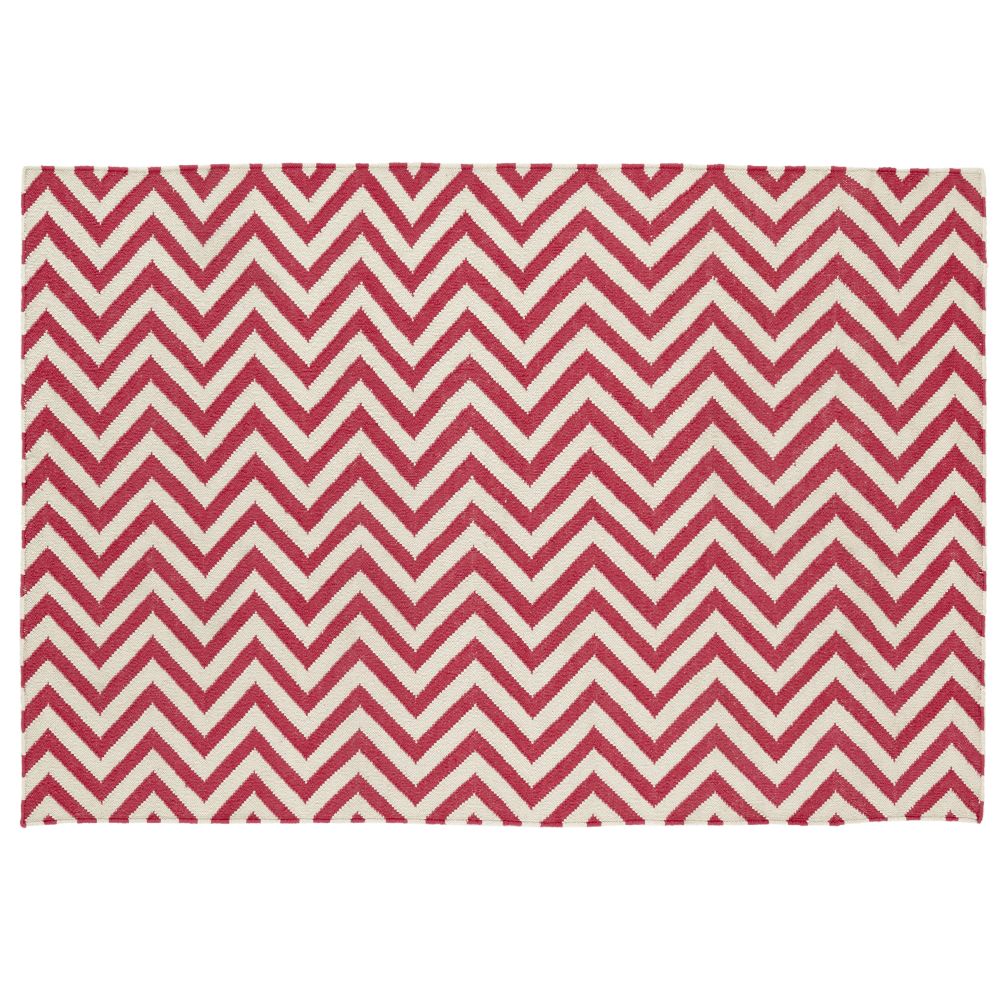 Chevron and On Rug (Pink)