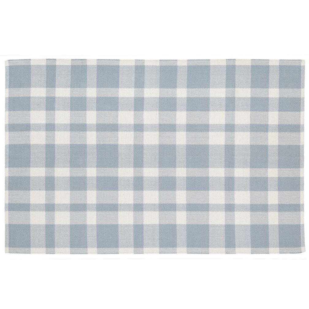Pastel Plaid Rug (Blue)