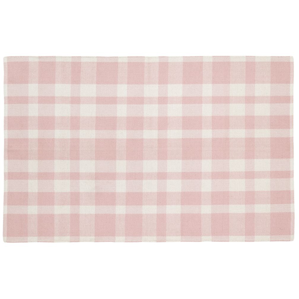 Pastel Plaid Rug (Pink)