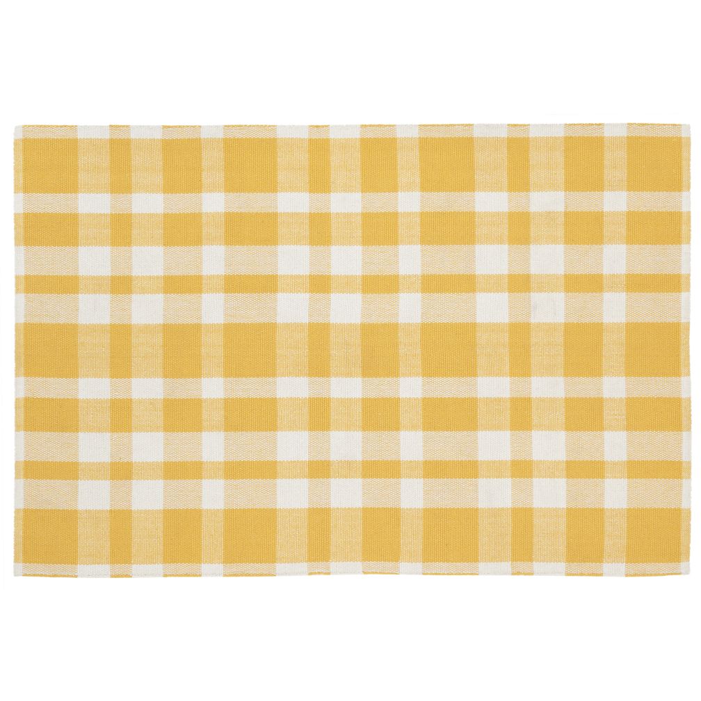 Pastel Plaid Rug (Yellow)