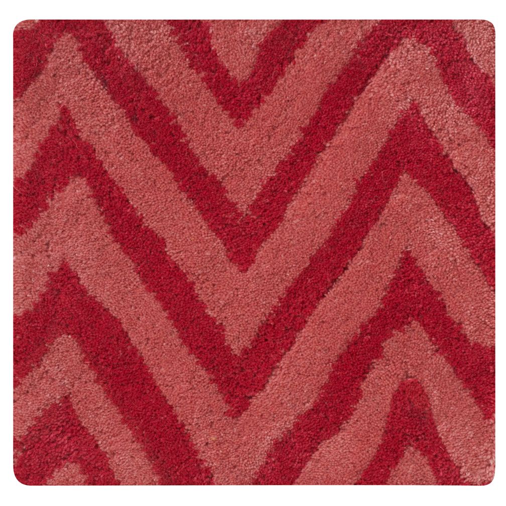 Pink Zig Zag Rug Swatch