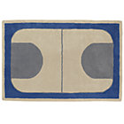 4 x 6' Blue Game On Rug