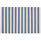 4 x 6' Blue Big Band Stripe Rug