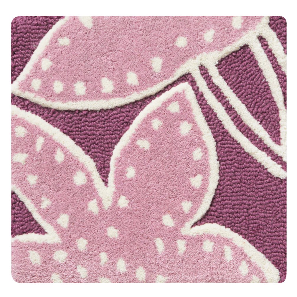 Padded Lily Lavender Rug Swatch