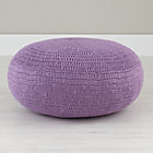 Lavender Crocheted Pouf