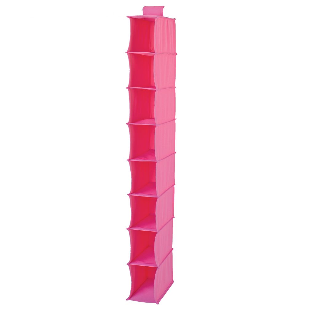 I Think I Canvas Narrow Hanging Organizer (Pink)