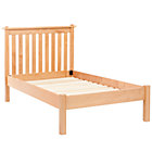 Twin Natural Bed (Headboard w/wood frame)