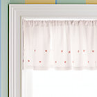 Pink Star Embroidery Valance
