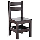 Espresso Storage ChairFloor to Seat: 14" H