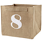 8 Store By Numbers Cube Bin