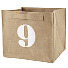 9 Store By Numbers Cube Bin