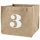 3 Store By Numbers Cube Bin