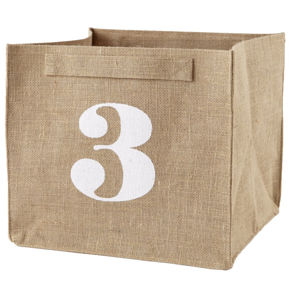 3 Store By Numbers Cube Bin