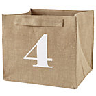 4 Store By Numbers Cube Bin