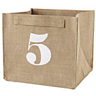 5 Store By Numbers Cube Bin