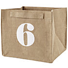 6 Store By Numbers Cube Bin