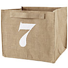 7 Store By Numbers Cube Bin