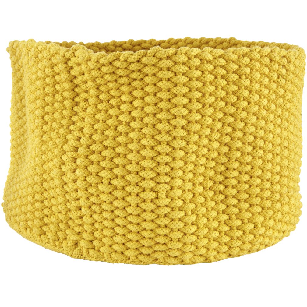 Large Kneatly Knit Rope Bin (Yellow)