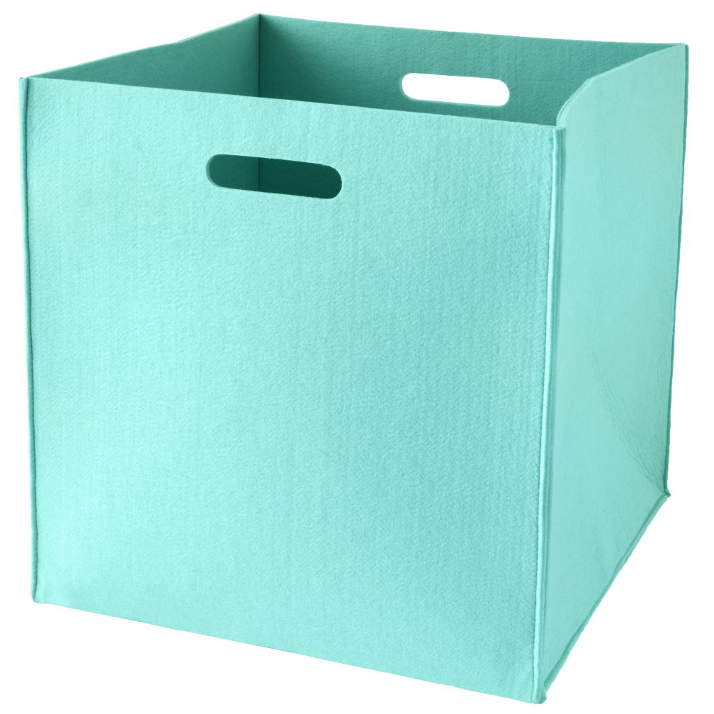 Once More with Felting Floor Bin (Aqua)