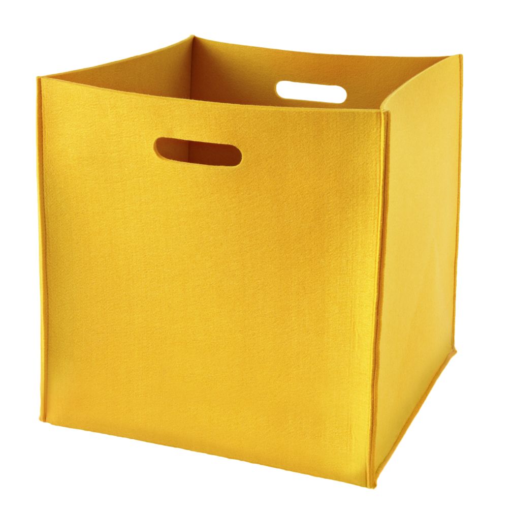 Once More with Felting Floor Bin (Yellow)