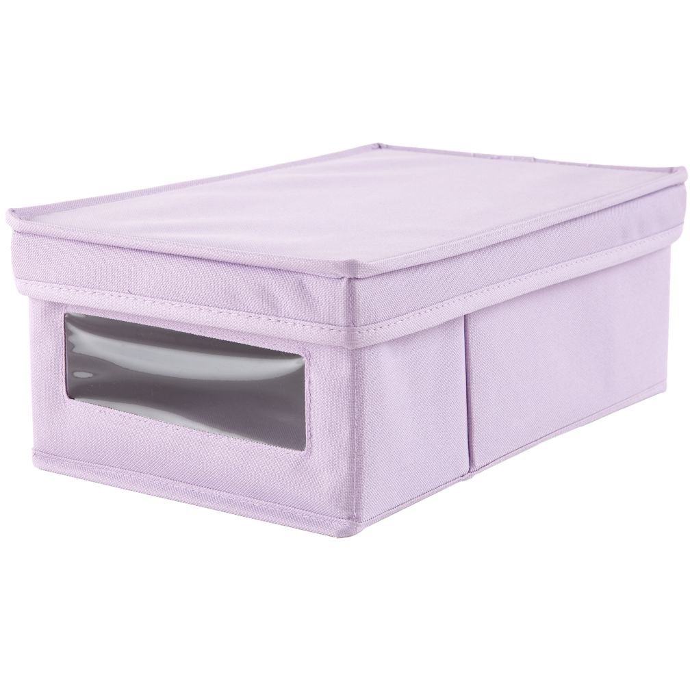 I Think I Canvas Shoe Box (Lavender)