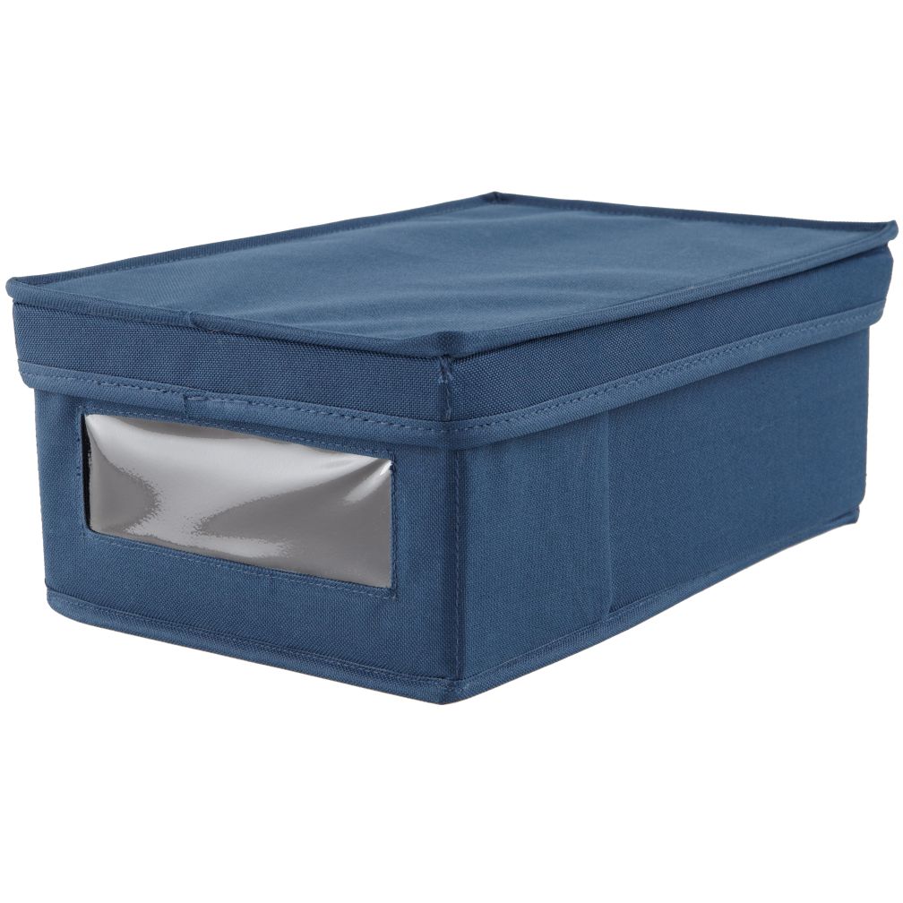I Think I Canvas Shoe Box (Blue)
