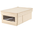 Khaki Canvas Shoe Storage Box