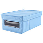 Lt. Blue Canvas Shoe Storage Box