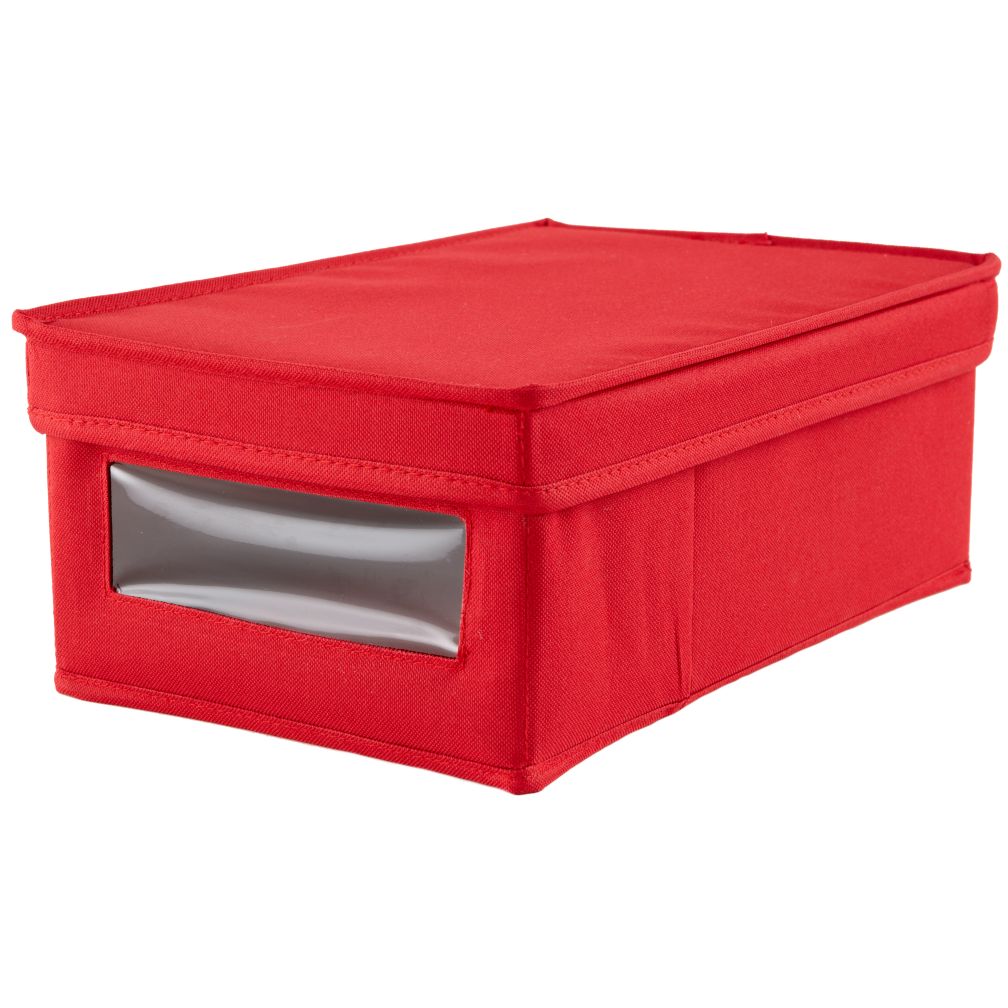 I Think I Canvas Shoe Box (Red)