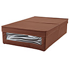 Brown Canvas Underbed Storage Box