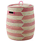 Charming Hamper (Herringbone/Pink)