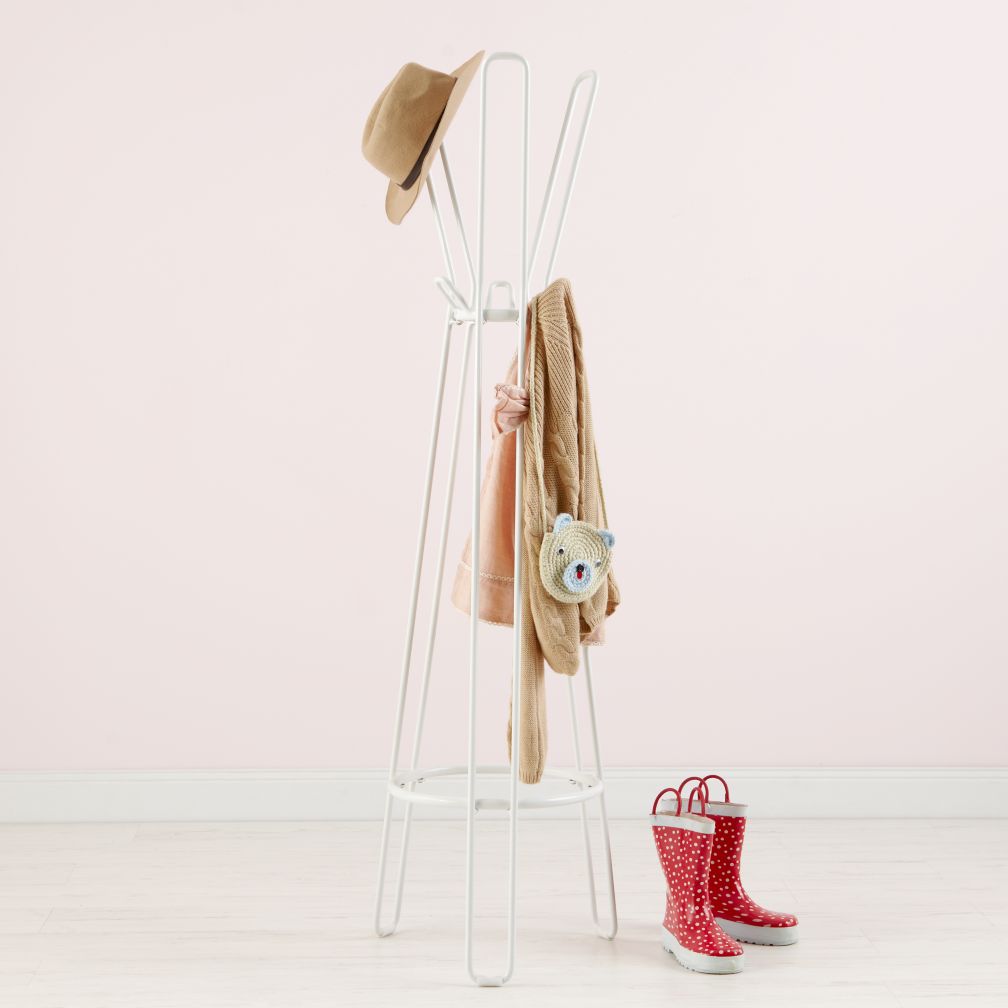 Basic Framework Coat Rack (White)