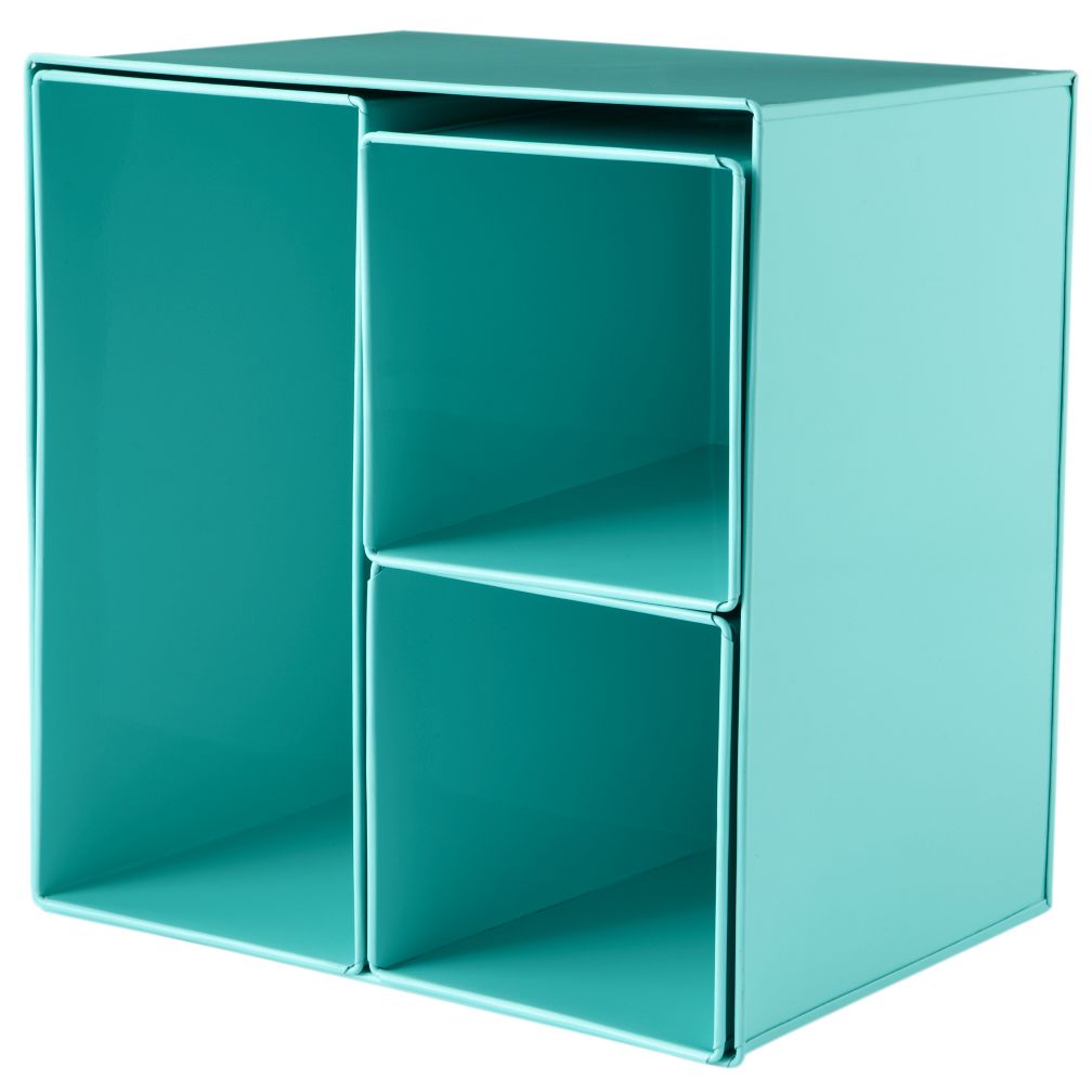 I Could've Bin an Aqua Wall Box (Set of 4)