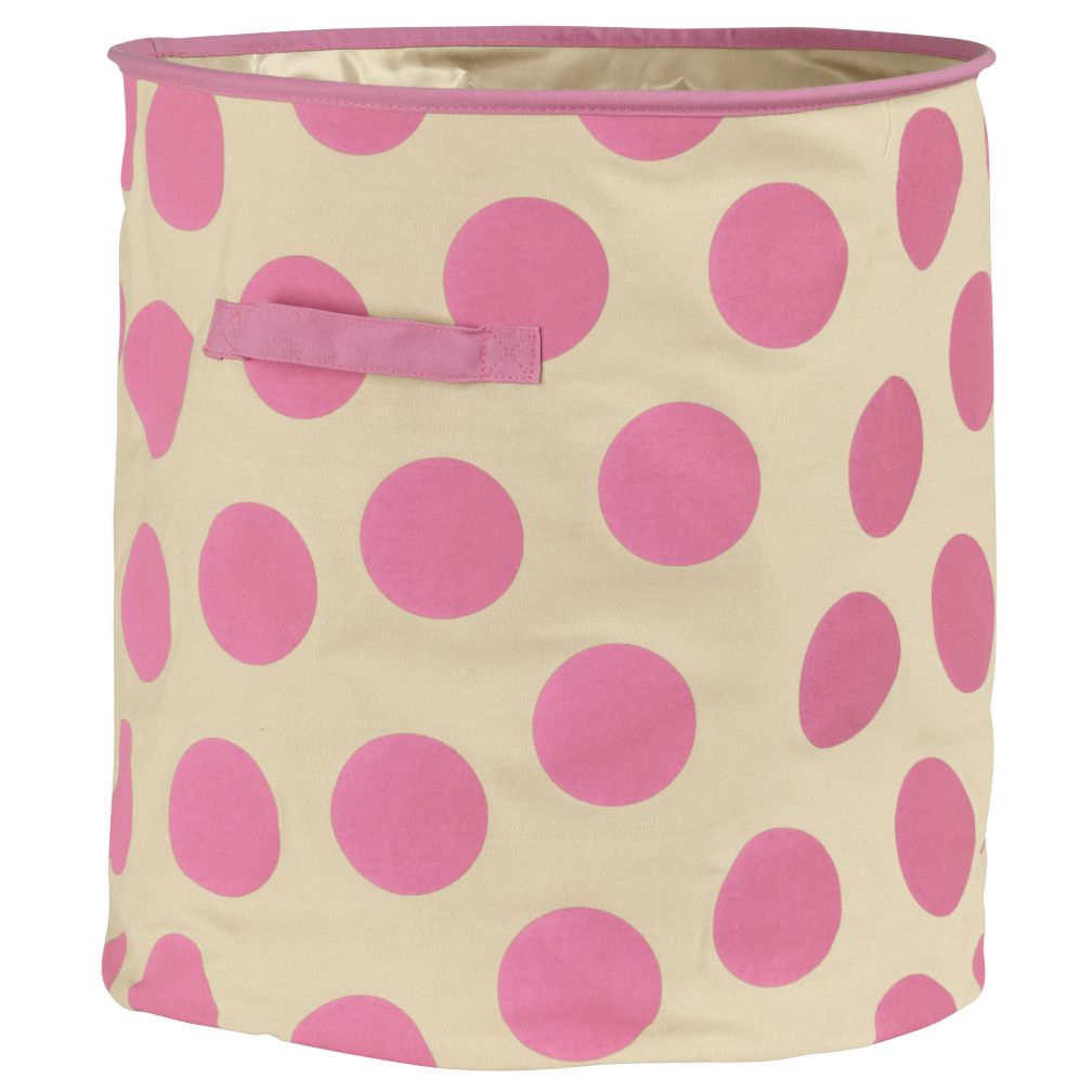 Dotted Floor Bin (Pink)