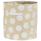 White Dotted Floor Bin